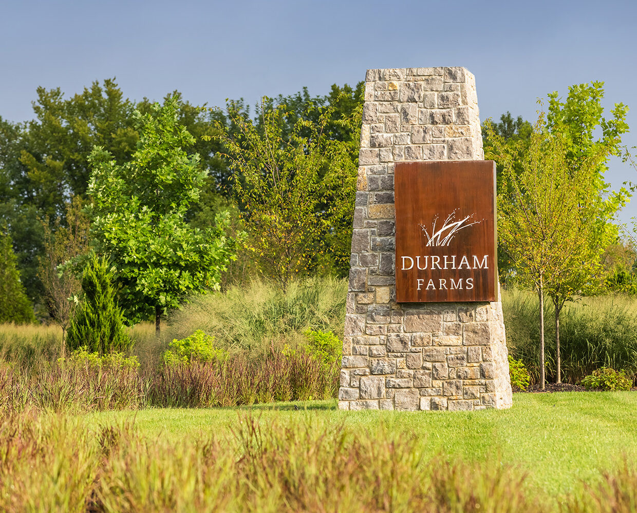 Durham Farms master planned community monument exterior sign