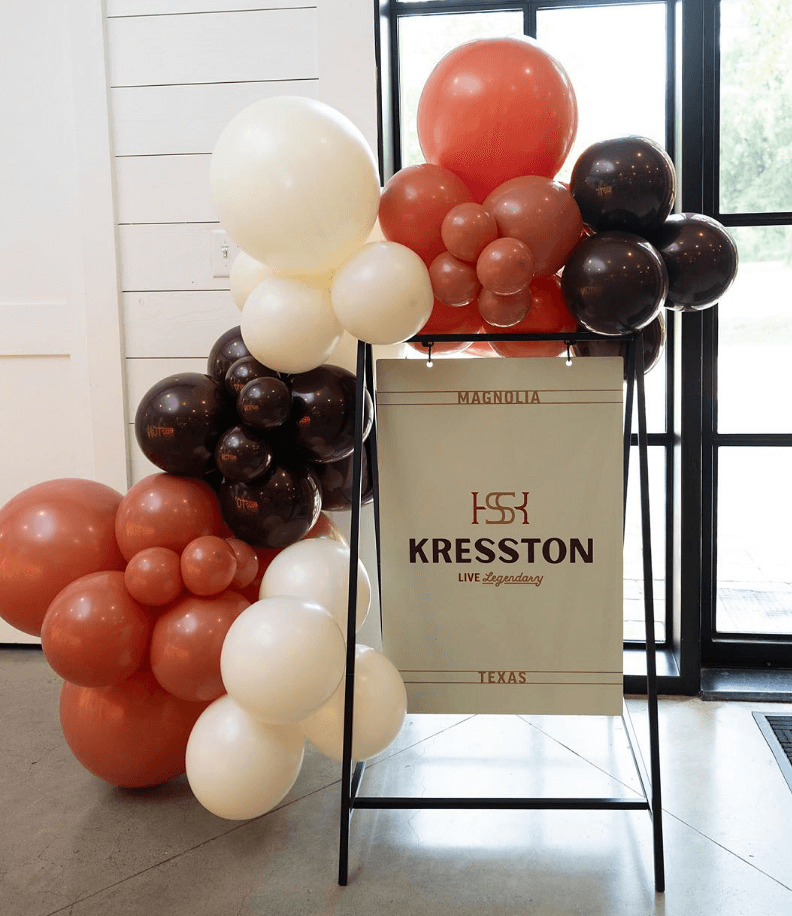 Branded A frame design for Kresston, a master planned community designed by ST8MNT