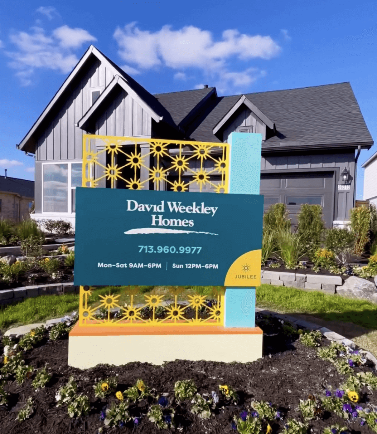 Builder sign template monument signage design for master planned community Jubilee by ST8MNT